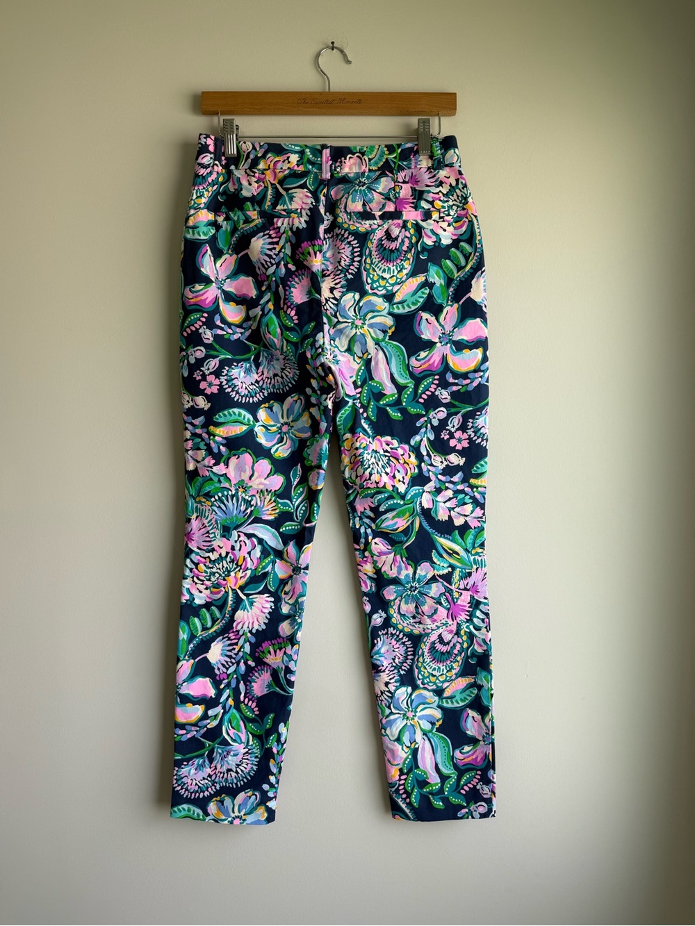 Lilly Pulitzer Kelly Stretch Pants High Tide Navy She’s Got Sol NWT Size 6 - Picture 3 of 8